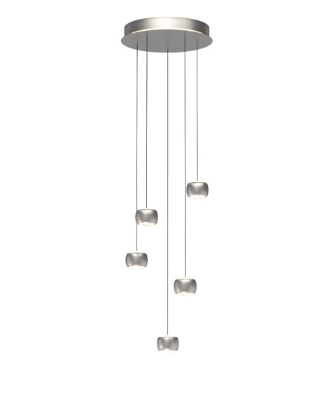 Pendelleuchte QUIBERON in Nickel aus Metall