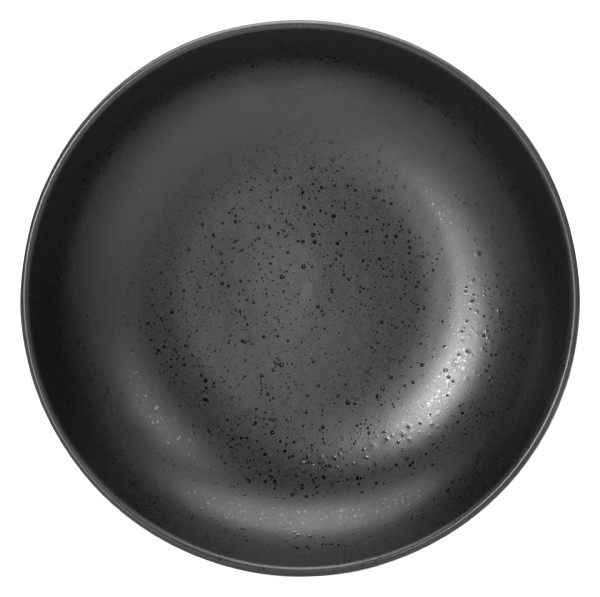 Suppenteller MAGIC BLACK in schwarz aus Steinzeug