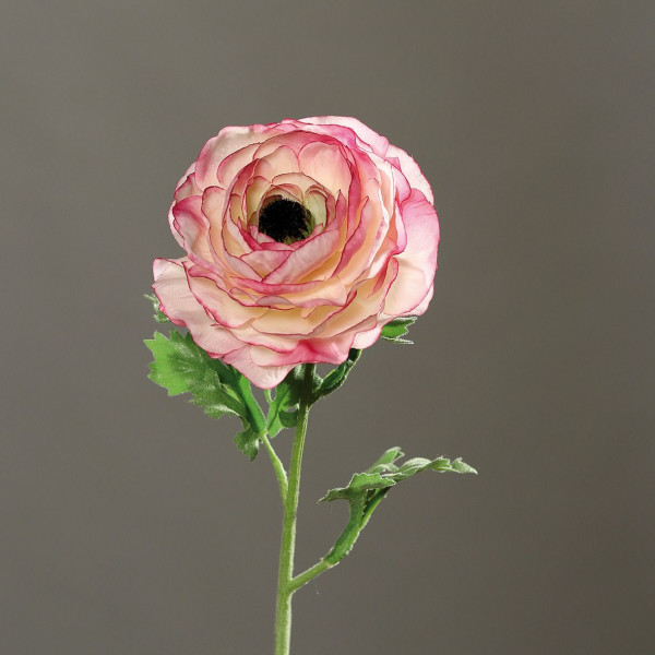 Kunstblume Ranunkel in Fuchsia aus Kunststoff