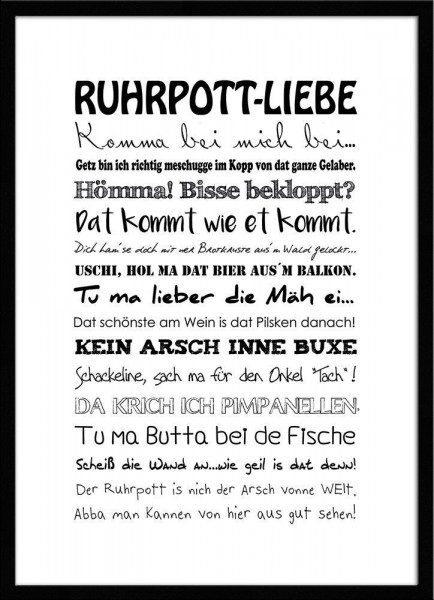 Gerahmtes-Bild RUHRPOTT-LIEBE