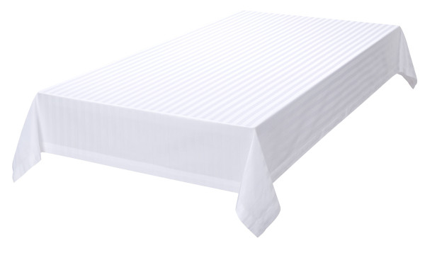 Tischdecke SABRINA in weiß aus Baumwolle