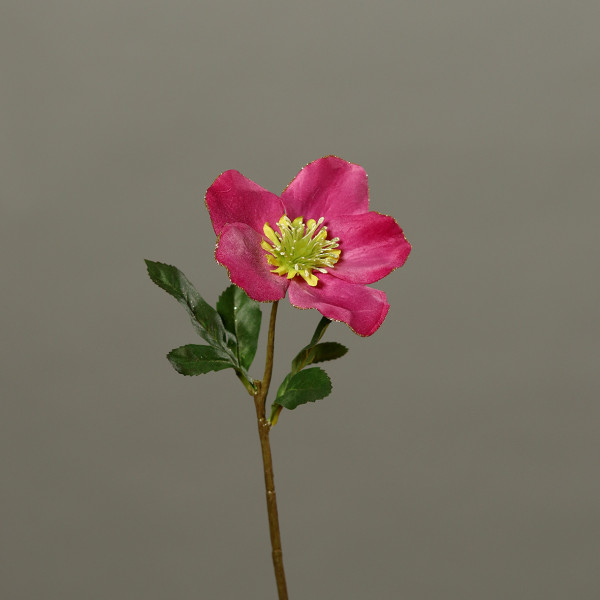 Kunstblume Christrose VELVET in pink aus Kunststoff
