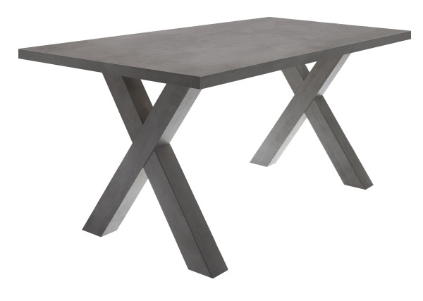 Esstisch HARPER MEDAN X in grau aus Dekor