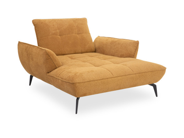 Loveseat vito Ticona in gelb aus Stoff