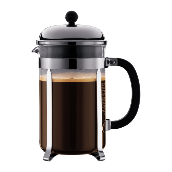 Kaffeebereiter bodum CHAMBORD in schwarz aus Glas