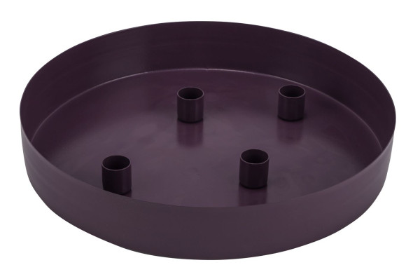 Kerzenhalter in lila aus Metall