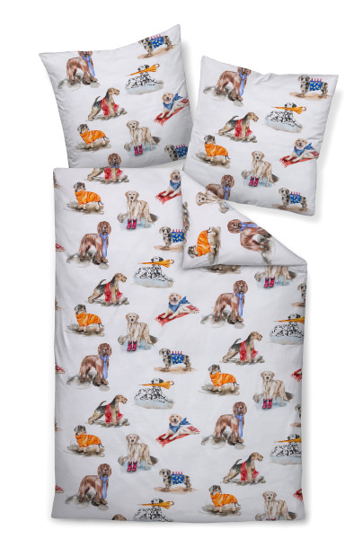 Bettwäsche MODERN ART S in mehrfarbig aus Baumwolle