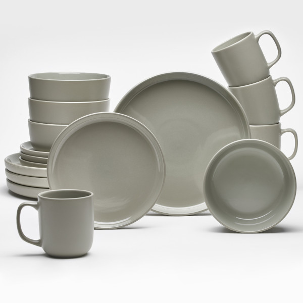 Kombiservice LINZ in taupe aus Steingut