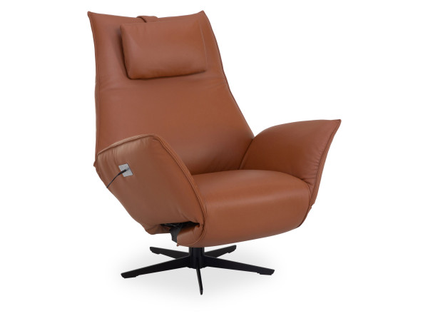 Relaxsessel SAFIRA in hazel aus Leder