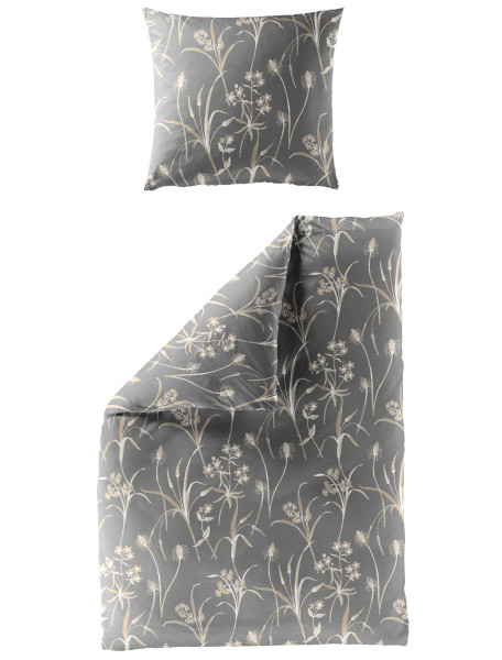 Bettwäsche Mako-Satin natur aus Baumwolle