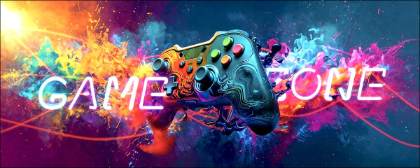 Glasbild GAME ZONE