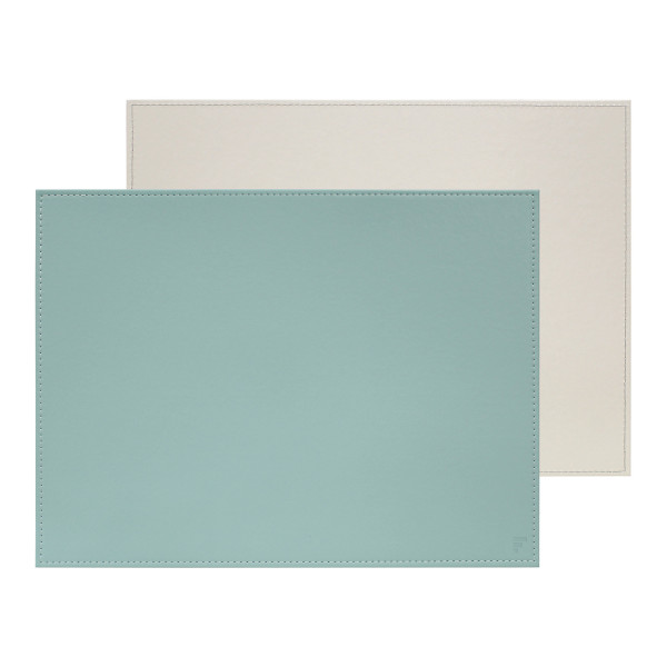 Tischset FREEFORM in mint aus Kunstleder