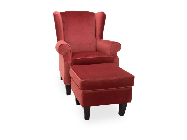 Ohrensessel und Hocker FLAIR