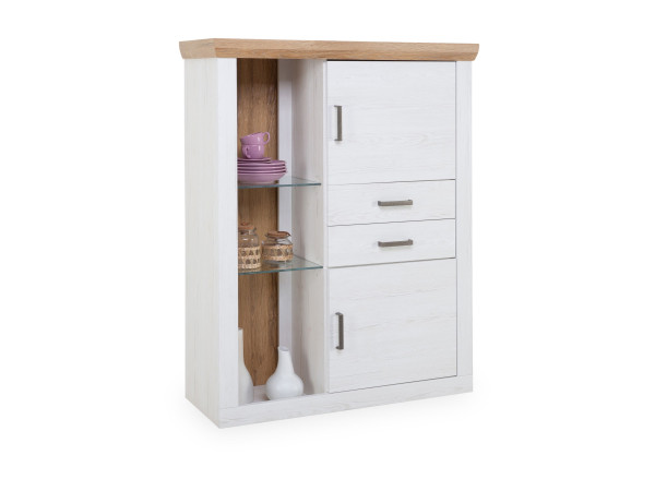 Highboard vito CALVA in weiß aus Dekor