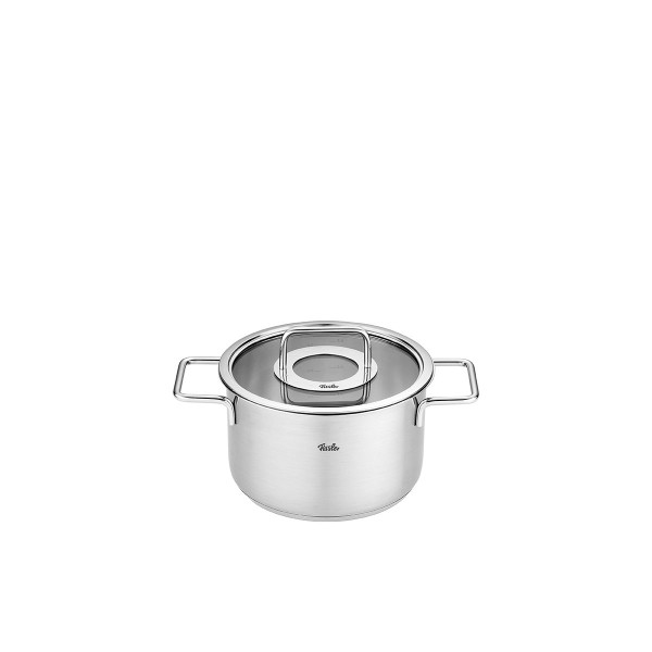 Kochtopf PURE COLLECTION in silberfarben aus Edelstahl