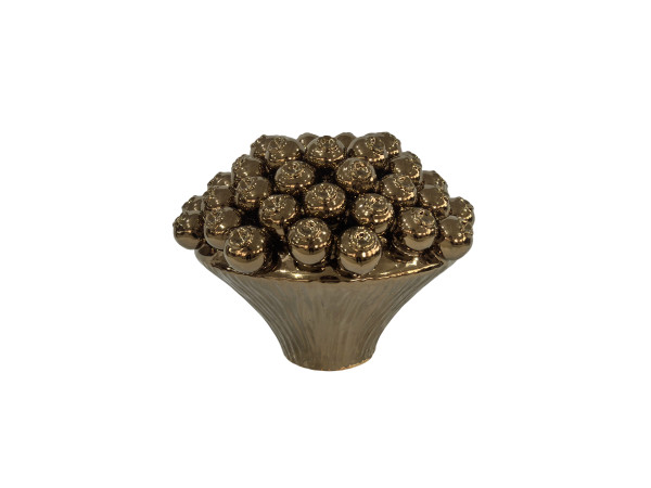 Vase FRUITS in bronzefarben aus Terracotta