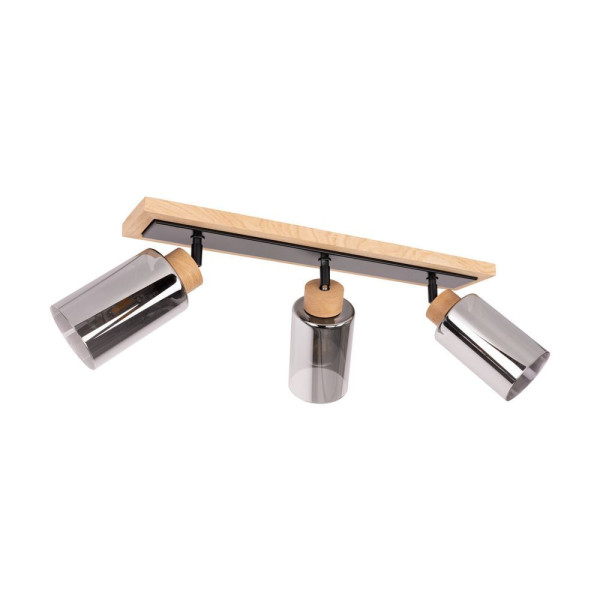 Deckenleuchte BOSCO SMOKY in Eiche aus Holz