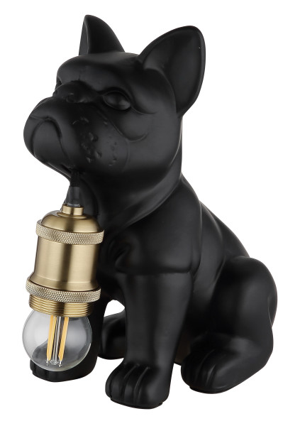 Tischleuchte DOGO in schwarz aus Keramik