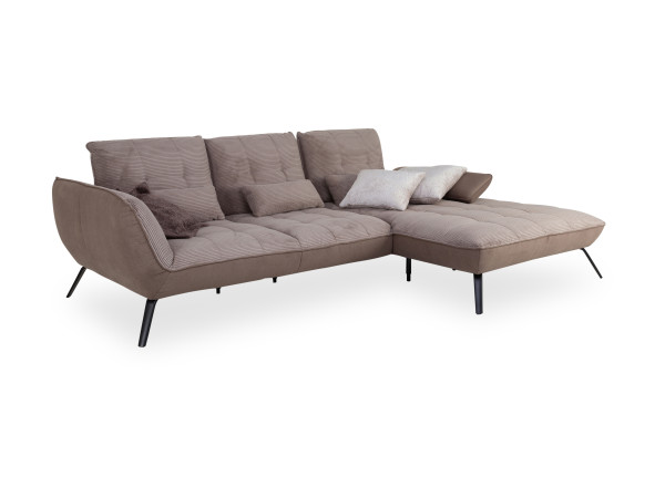 Polsterecke vito TICONA in taupe aus Stoff