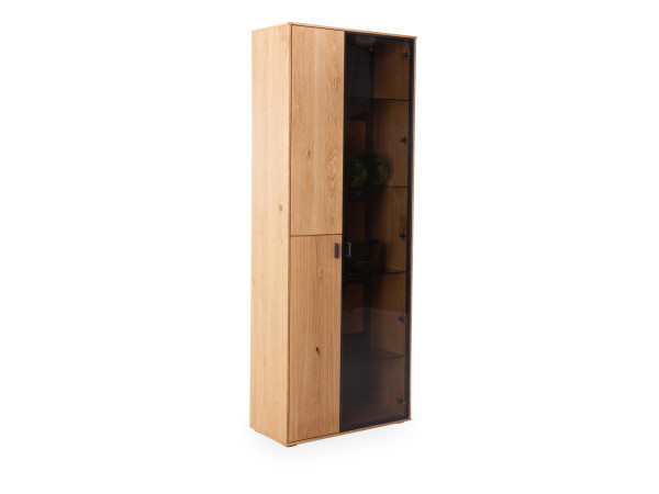 Vitrine HARPER MACAPA in Wildeiche aus Teilmassiv