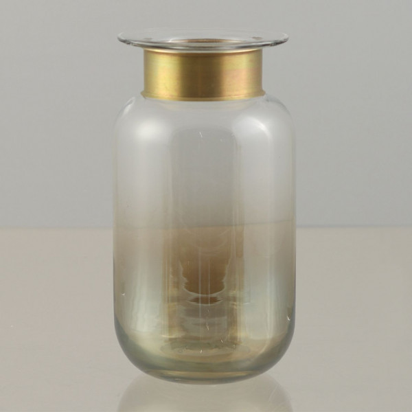 Vase mit Metallring