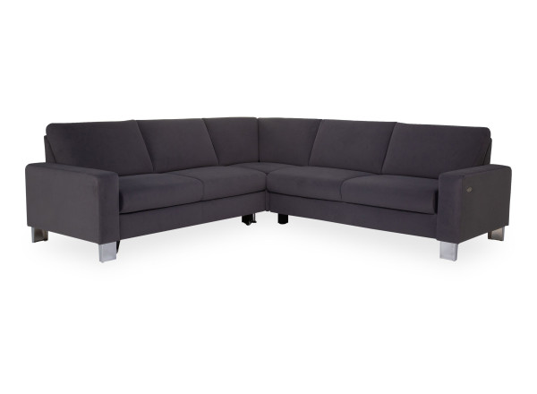 Polsterecke vito SPRING in Schiefer aus Stoff