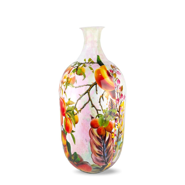 Vase PEACH in rose aus Metall
