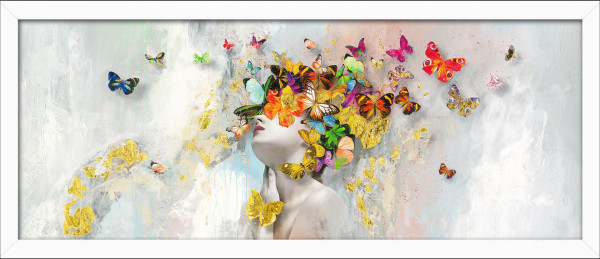 Gerahmtes Bild BUTTERFLIES