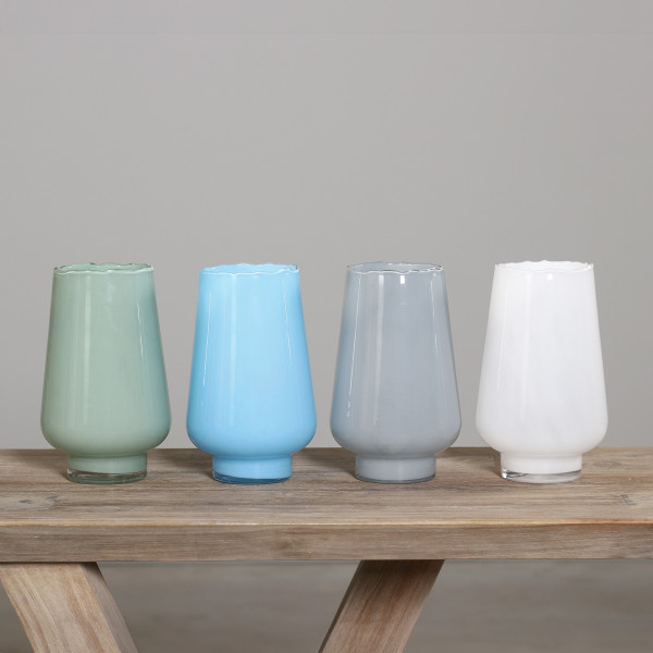 Vase in mehrfarbig aus Glas