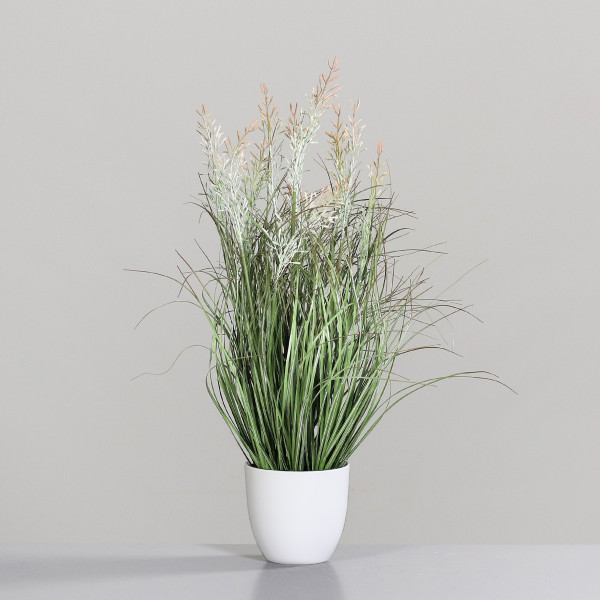 Kunstpflanze GRAS in grün aus Kunststoff