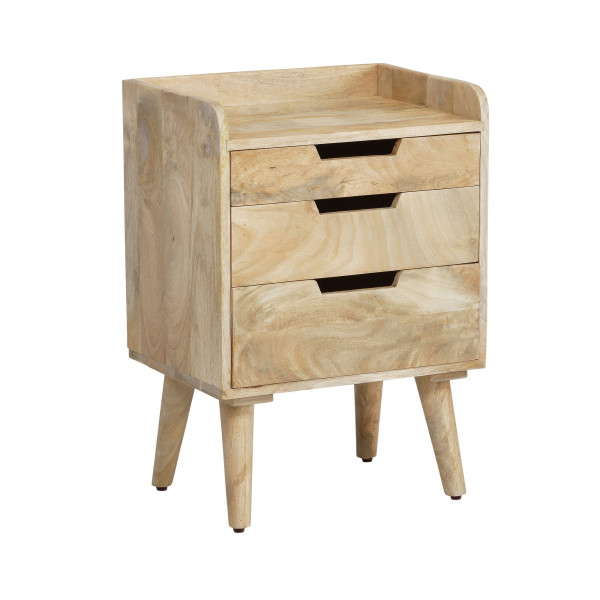 Nachttisch in braun aus Holz