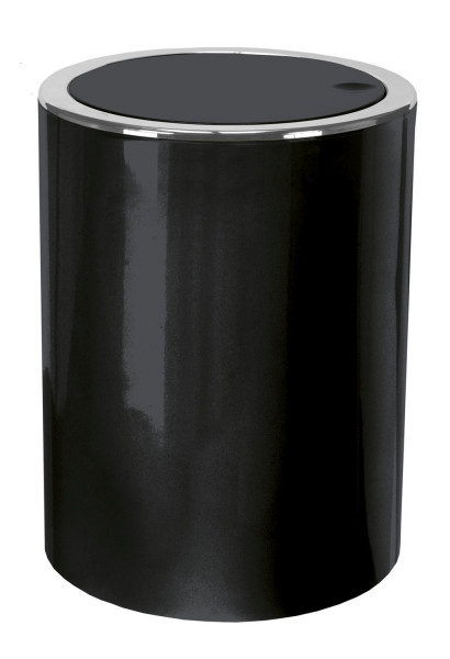 Kosmetikeimer CLAP in schwarz aus Acryl