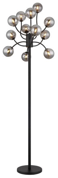 Stehleuchte RIHA in schwarz aus Metall
