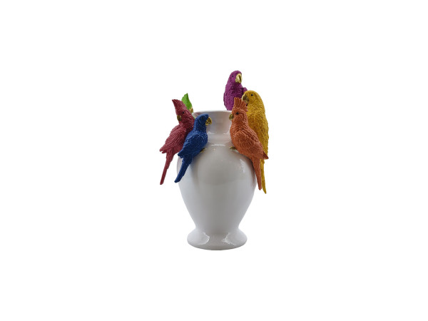 Vase Papageien