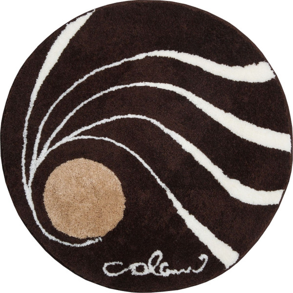 Badematte Colani 18 in braun aus Polyacryl