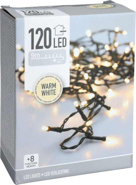 Lichterkette GREEN LED in grün aus Kunststoff