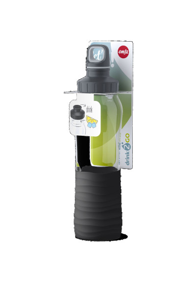 Trinkflasche Drink2Go in schwarz