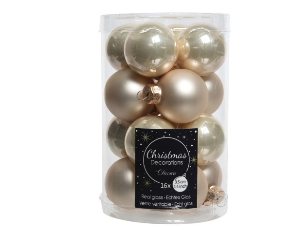 Weihnachtskugel-Box PERLE in Perlmutt aus Glas