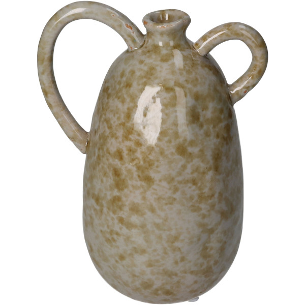 Vase in braun aus Steingut