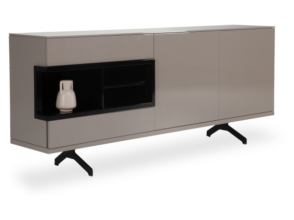 Lowboard Rolf Weber ALTENA in taupe aus Lack Hochglanz