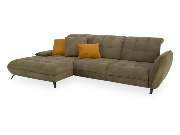 Polsterecke vito CREDA in OLIVE aus Stoff