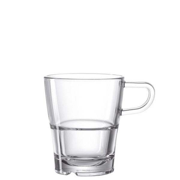 Kaffeebecher LEONARDO SENSO in klar aus Glas