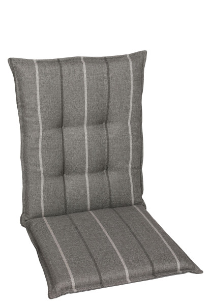 Sesselauflage mittel in grau aus Stoff