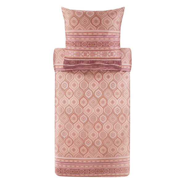 Bettwäsche HANBURY in pink aus Baumwolle