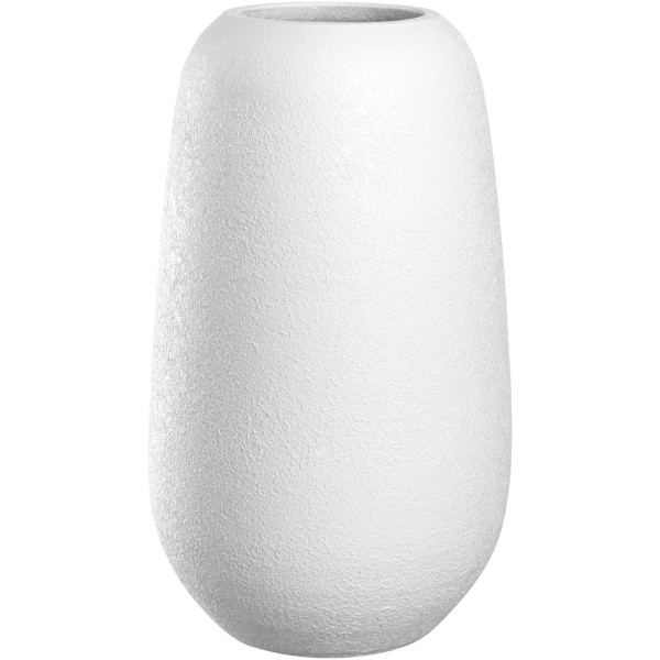 Keramikvase TROGOLO in weiß aus Keramik