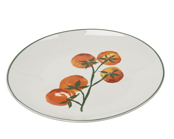 Dessertteller TOMATO in rot aus Porzellan