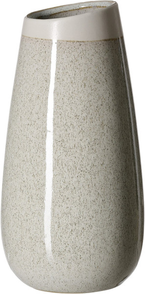Vase SINTRA in beige aus Steingut