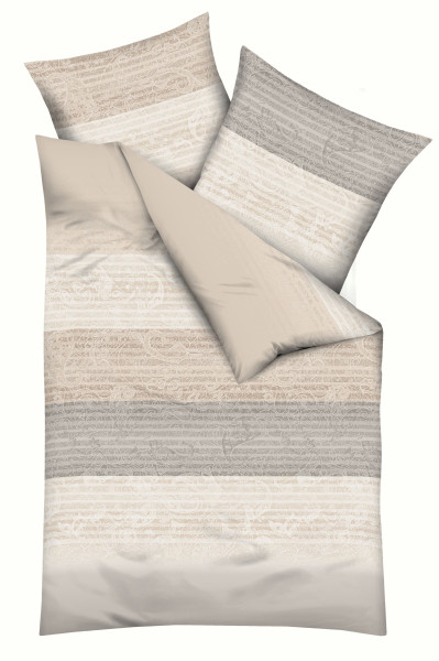 Bettwäsche CANDO Jersey in creme aus Baumwolle