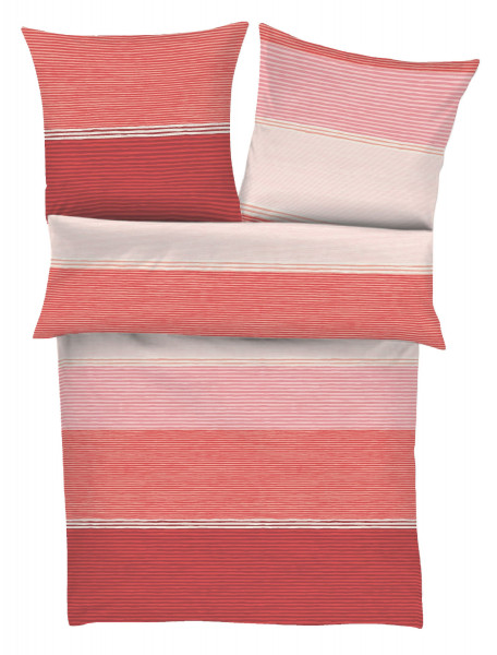 Bettwäsche Satin s.Oliver in rot aus Baumwolle