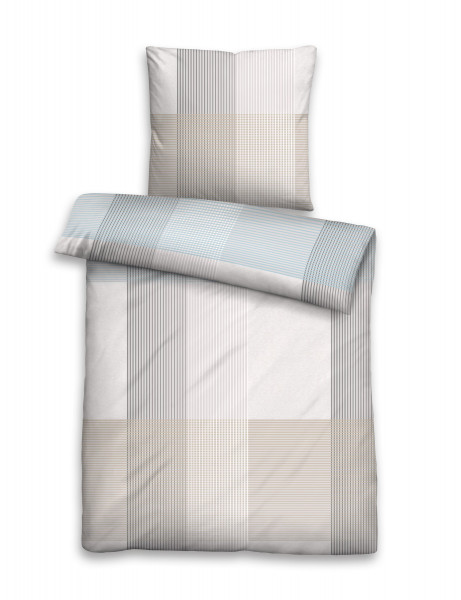 Satin Bettwäsche taupe